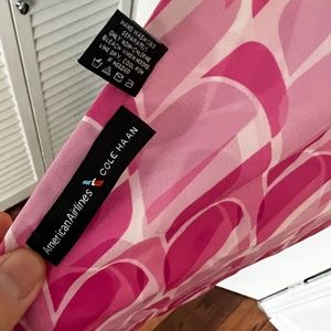 NWOT. BCRF. American Airlines uniform Breast cancer pink scarf